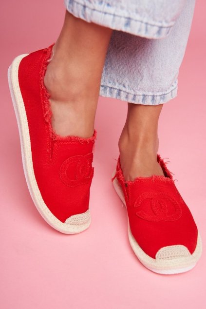 Dámske sandále  červené kód obuvi NB273 RED
