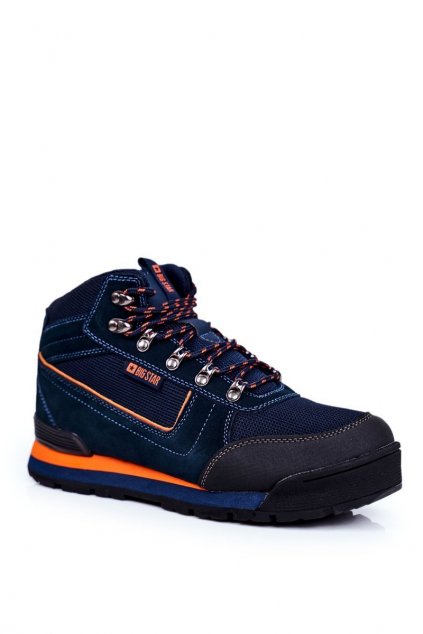 Pánske topánky na zimu  tmavo modré kód obuvi GG174199 NAVY