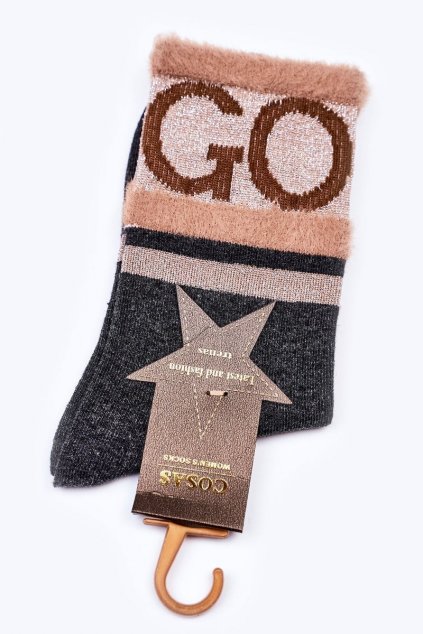 Dámske ponožky  sivé kód PO- CCC -02-LM2-10 GREY