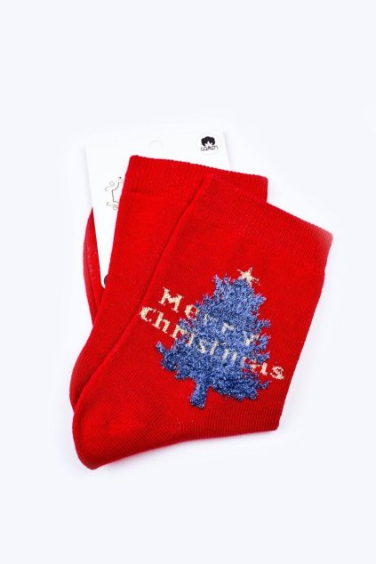 Pánske ponožky farba červená kód WJYC-94060 MERRY