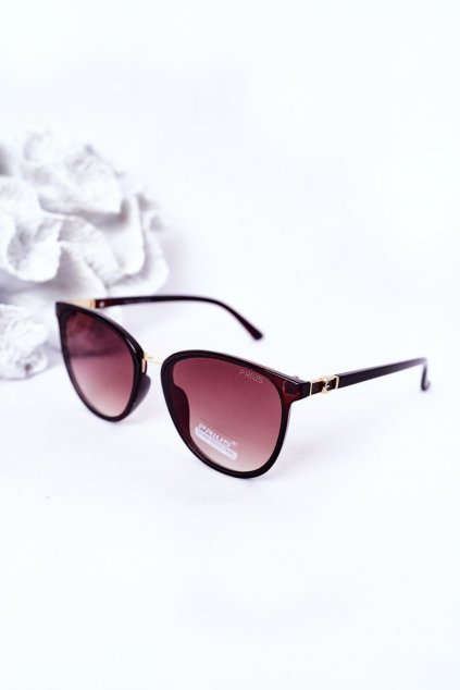 Módne slnečné okuliare hnedé PRIUS Eyewear PRIUS007 BROWN