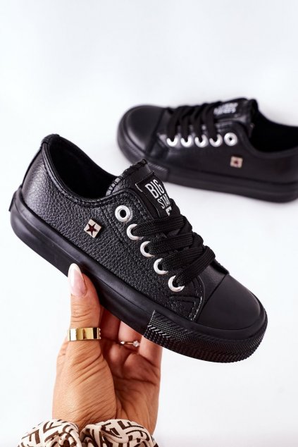 Detské tenisky  čierne kód obuvi FF374304 BLACK