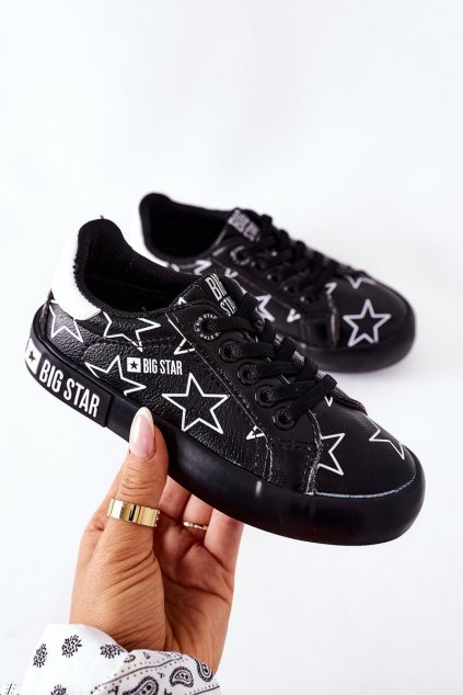 Detské tenisky  čierne kód obuvi II374002 BLACK