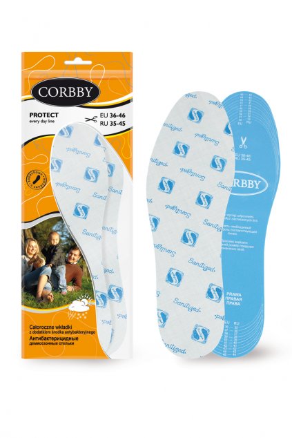 Vložky do topánok stielky kód CORBBY PROTECT