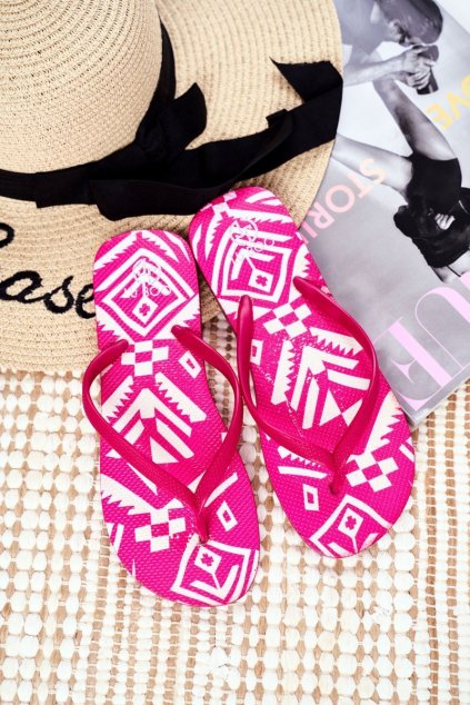 Dámske šľapky farba ružová kód obuvi LS-001 PINK