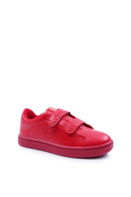 Detské tenisky farba červená kód obuvi DD374030 RED
