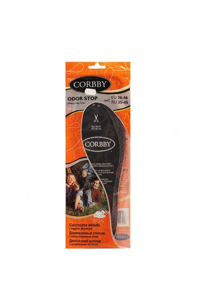 Vložky do topánok stielky kód 1244 CORBBY ODOR STOP