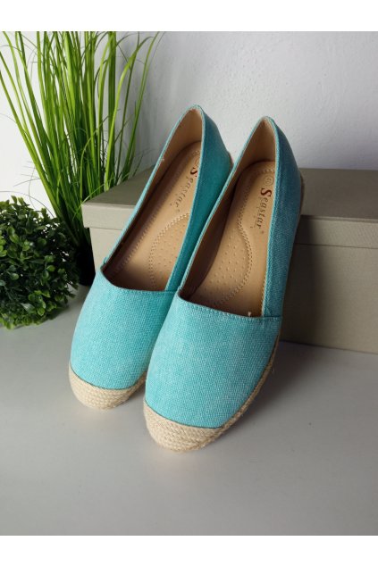 Modré espadrilky NJSK JH23LT.BL