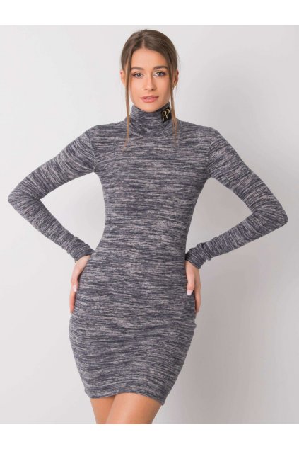 Sivomodré dámske šaty kód 288-SK-S0002.67P
