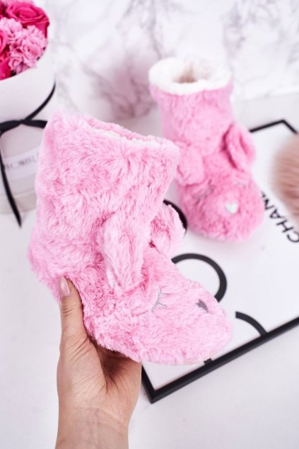 Detské šľapky farba ružová kód obuvi GM1267 PINK