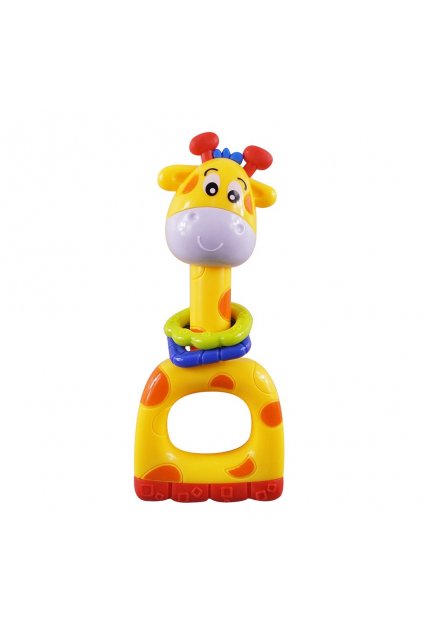 Detské hrkálka Baby Mix žltá žirafa
