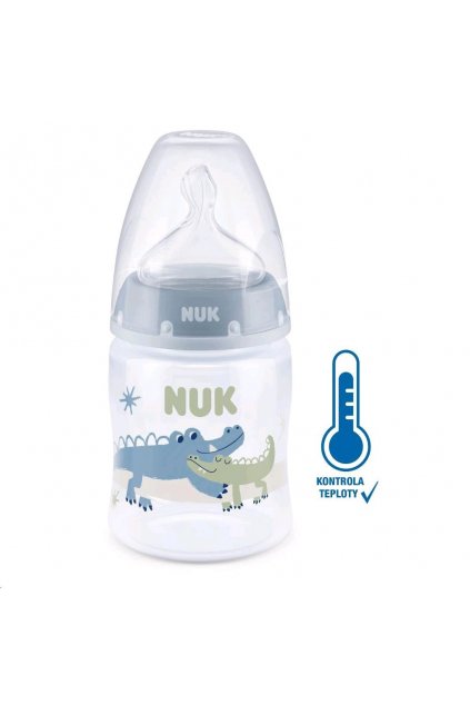 Dojčenská fľaša NUK First Choice Temperature Control 150 ml blue