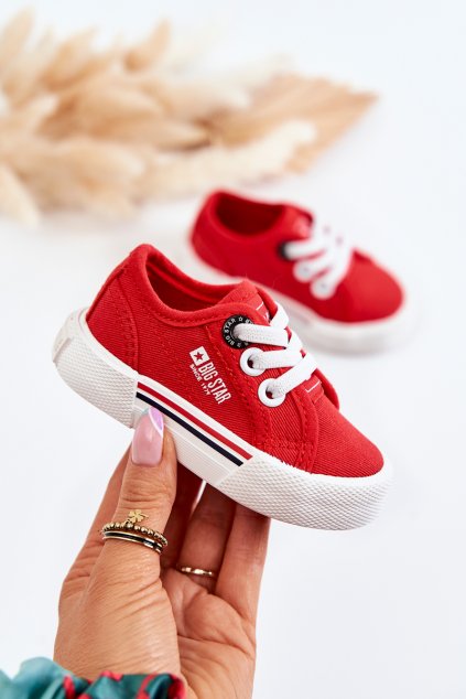 Detské tenisky  červené kód obuvi JJ374162 RED
