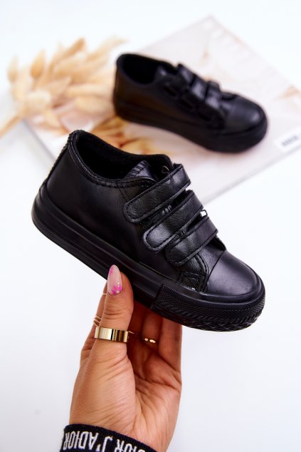 Detské tenisky  čierne kód obuvi 873-A BLK