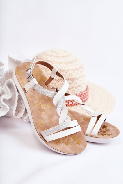 Detské sandále farba biela kód obuvi SS210-4 WHT