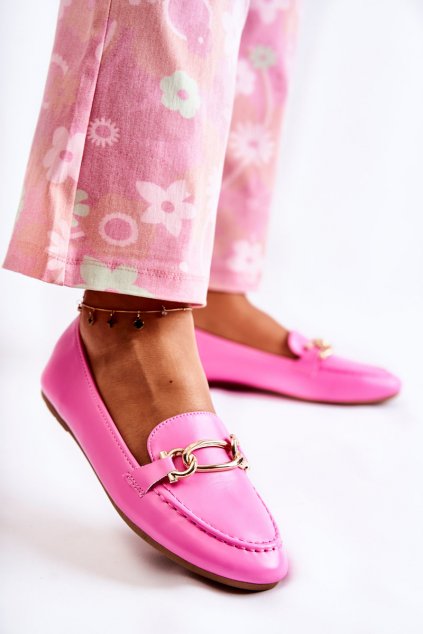 Dámske mokasíny  ružové kód obuvi WH297 PINK