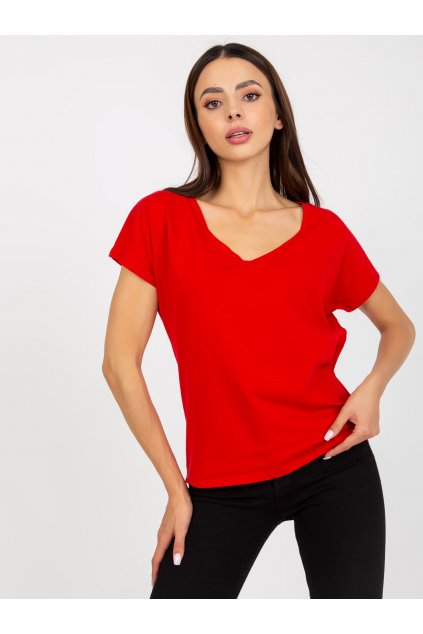 Dámske tričko jednofarebné červená B-014.20X