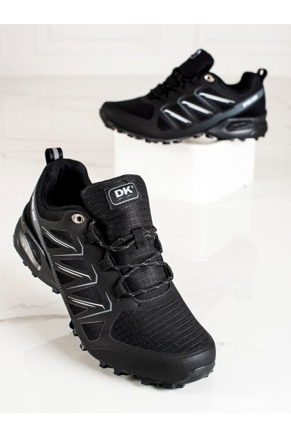 Čierne pánske trekingové topánky bez opätku podpätku Dk kod CCC -1- VB16763B-M