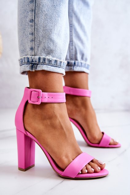 Dámske sandále farba ružová NJSK ZY213 FUCHSIA