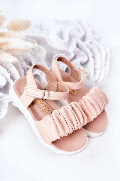 Detské sandále farba ružová NJSK 279-C RICE NOODLES / PINK
