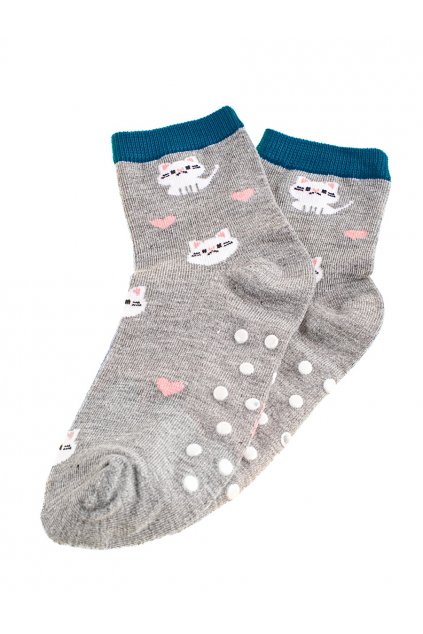 Sivé ponožky Shelvt kod CCC -1- A5013-23G/BL