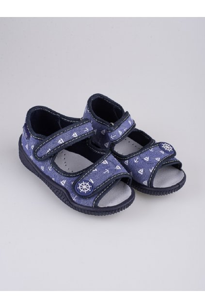 Modré detské papuče bez opätku podpätku Viggami kod CCC -1- SZYMEK OZDOBA-JEANS