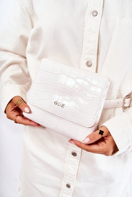 Kožená taška small messenger bag goe znj035 bílá / ZNJJ035 WHITE (Veľkosť Uni)