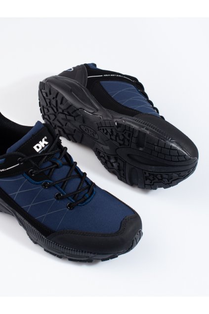 Modré pánske trekingové topánky bez opätku podpätku Dk kod CCC -1- 18108N-M