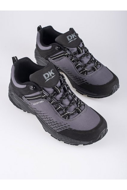 Sivé pánske trekingové topánky bez opätku podpätku Dk kod CCC -1- 19503G-M