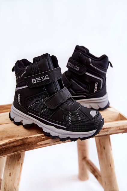 Detská trapery memory foam big star kk374157 černe / KK374157 CZARNE (Veľkosť 30)