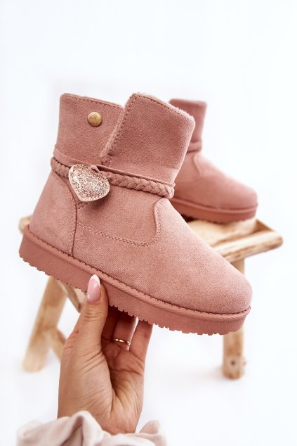 Detské snehule růžove may / 23-19453 PINK (Veľkosť 32)