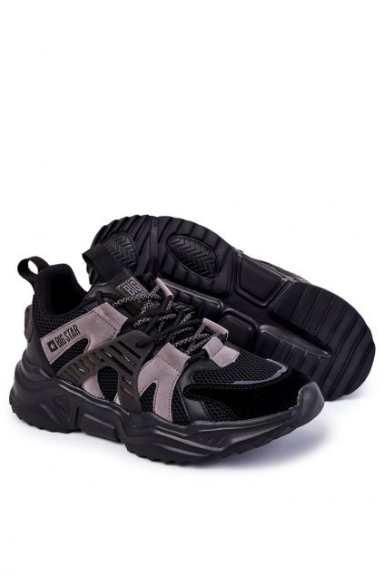 Pánske tenisky farba čierna kód obuvi KK174054 CZARNE