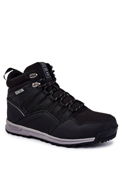 Pánske topánky na zimu farba čierna kód obuvi KK174371 906 CZARNY