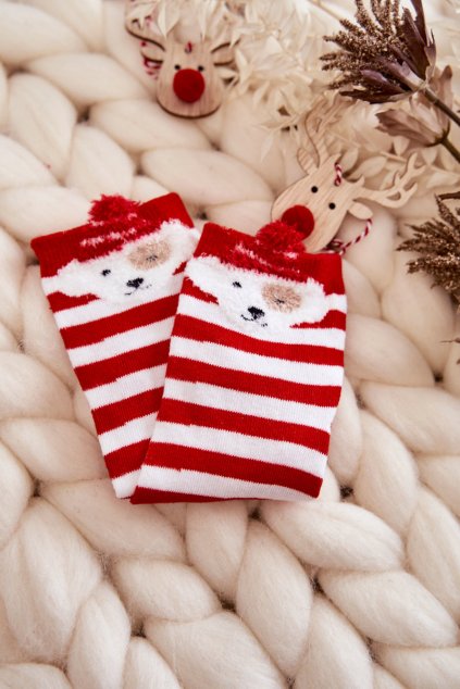 Detské ponožky  biele kód SK.23052/X30125 RED