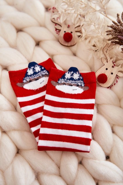 Detské ponožky  biele kód SK.23053/X30125 RED