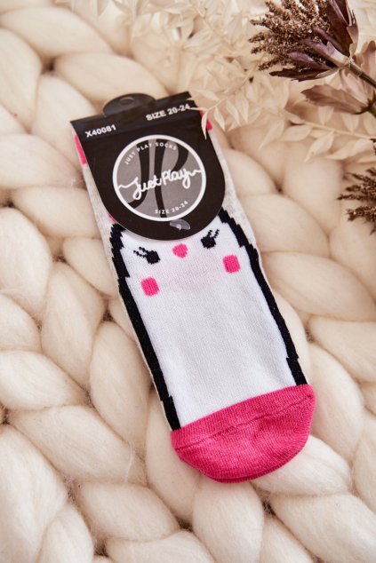 Detské ponožky  ružové kód SK.23073/X40081 GREY