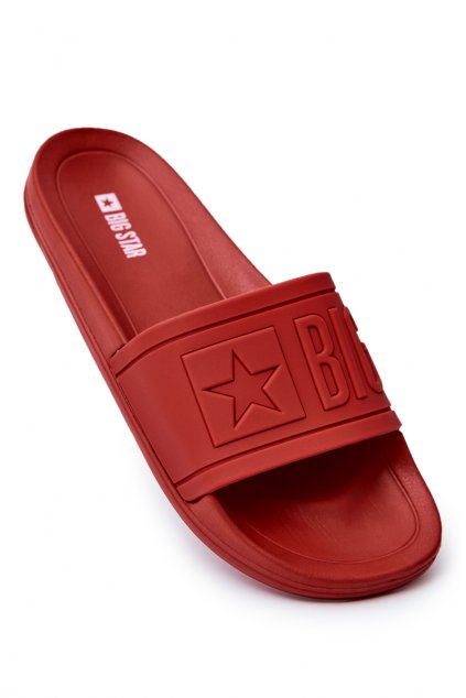 Pánske šľapky  červené kód obuvi DD174689 RED