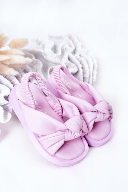 Detské sandále  fialové kód obuvi 287-B PURPLE