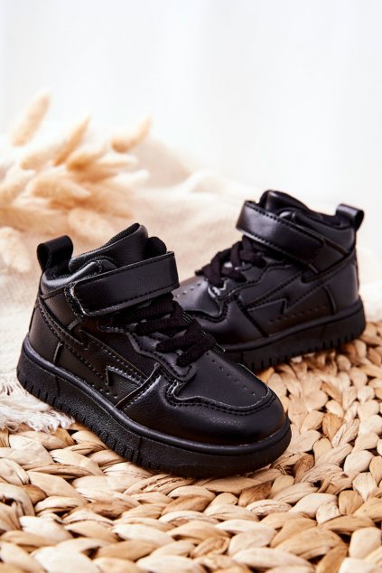 Detské tenisky farba čierna kód obuvi 101-2A/3A BLK