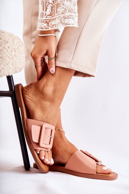 Dámske módní papuče růžový sylvia / LA-196 PINK (Veľkosť 36)