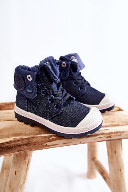 Detské vysoké tenisky námořnická modré tobby / BL82/85 DK.DENIM/D/K (Veľkosť 25)