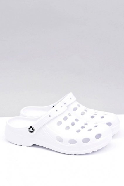 Pánske šľapky  biele kód obuvi A-001 WHITE