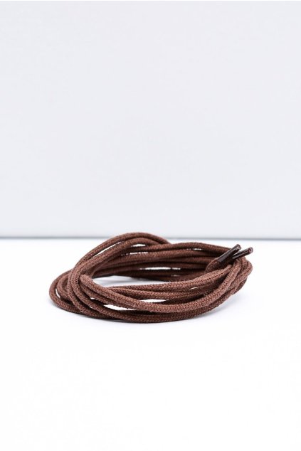 Hnědé Tenké Kulaté Šněrovací šněrovadla Corbby (Veľkosť 60 cm)