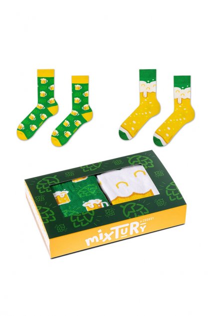 Dámske ponožky  žltá kód PO- CCC -02-SK.23522/MIXCHMIELOWE