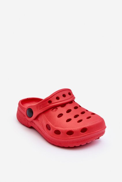 Detské šľapky farba červená kód obuvi F-003/PP6197 RED