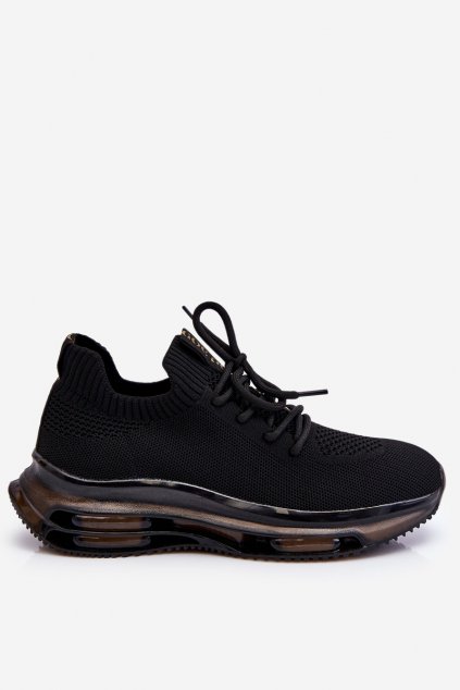 Dámske čierne tenisky na platforme z textilu kód obuvi TE- CCC -01-JJ2N4080 BLACK : Naše topky dnes