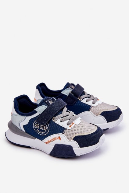 Detské tenisky  tmavo modré kód obuvi LL374225 GRANAT