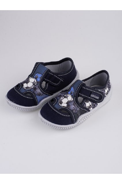 Modré detské papuče bez opätku podpätku Viggami kod CCC -1- ADAS MALY PILKI-N