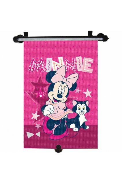 Slnečná roleta do auta Minnie tmavo ružová