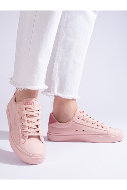 Ružové dámske tenisky bez opätku podpätku Big star shoes kod CCC -1- LL274095NU
